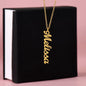 For Wife / Daughter / Mom / Sister - Vertical Name Necklace (No MC)