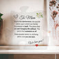 To Mom - You're The Reason I Am Me - Acrylic Puzzle Plaque