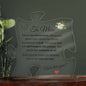 To Mom - You're The Reason I Am Me - Acrylic Puzzle Plaque