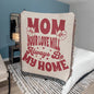 For Mom - Your Love Will Always Be My Home - Heirloom Woven Blanket (Portrait)
