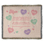 To Mom - You're The Reason I Am Me - Heirloom Woven Blanket (Landscape)