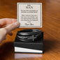 To My Man - My Rock My Anchor My Everything - Men's Cross Bracelet