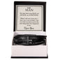 To My Man - My Rock My Anchor My Everything - Men's Cross Bracelet