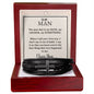 To My Man - My Rock My Anchor My Everything - Men's Cross Bracelet