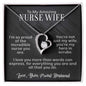 To My Amazing Nurse Wife - Hero in Scrubs - Forever Love Necklace