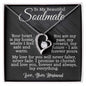To My Beautiful Soulmate - Your Heart Is My Home - Forever Love Necklace